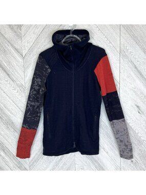 Icebreaker 100% Merino Wool Away II Zip Up Hoodie Jacket Womens Size Large